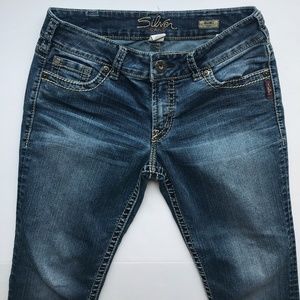 Silver Suki Capri Size 30